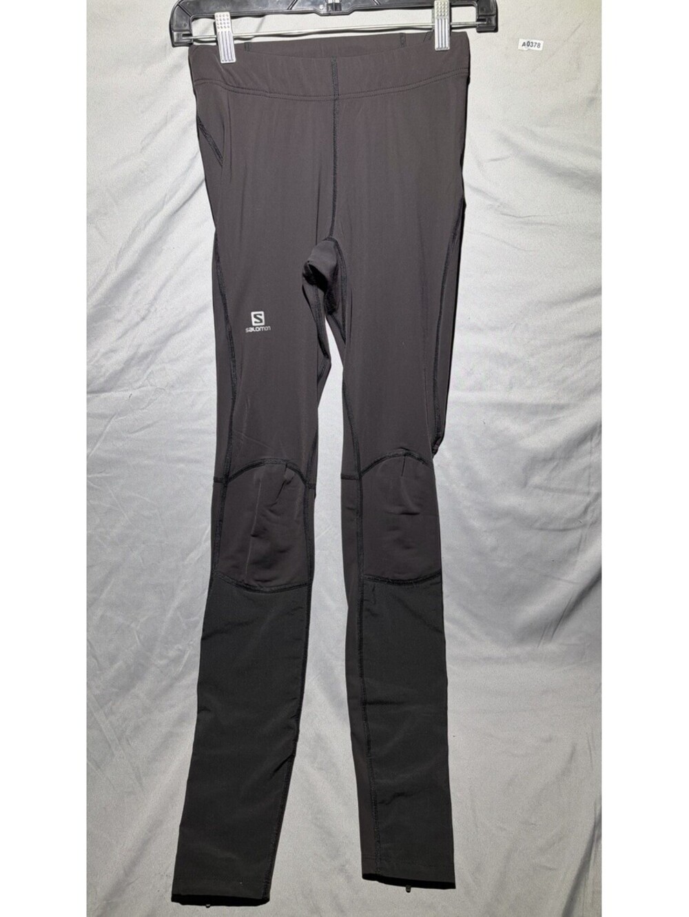 Salomon Gore-Tex Infinium Windstopper Tights Mens S Running Zip Pocket Black